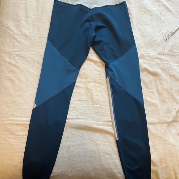 Nike Training Swoosh Colorblock Leggings NWOT Neon Athletic Sport Pants - Picture 6 of 10